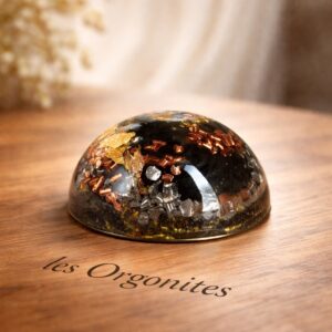 Orgonite demi-sphère shungite