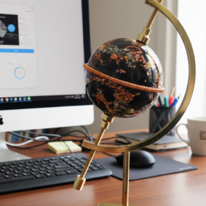 Orgonite mappemonde shungite