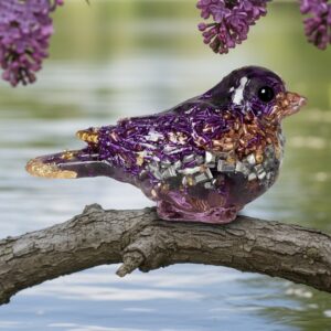 Orgonite oiseau améthyste
