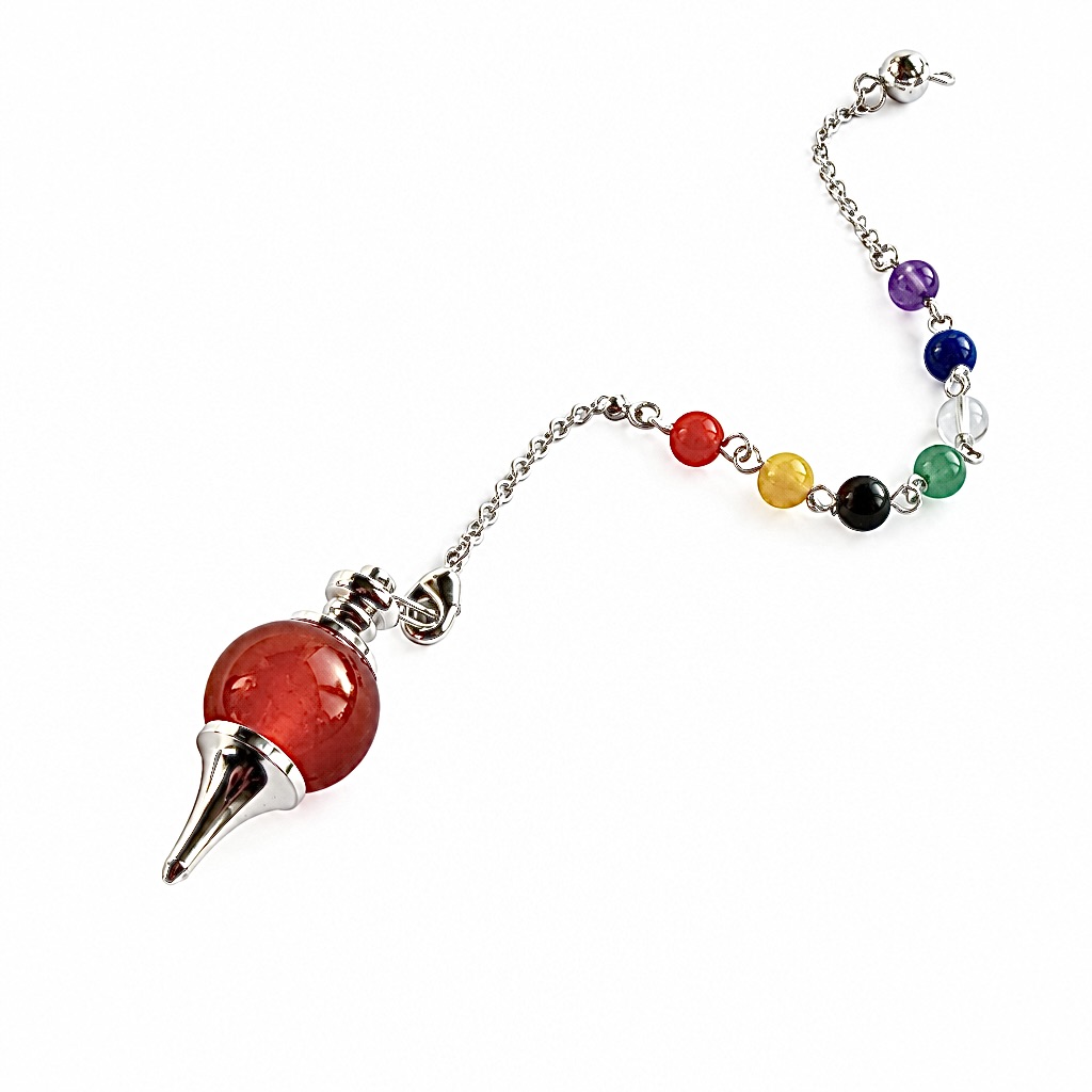 Pendule chakra cornaline