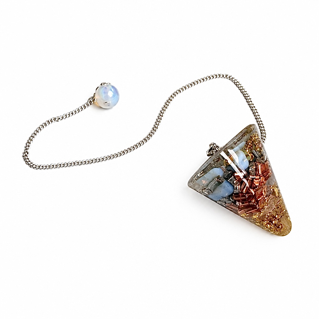Pendule orgonite opale