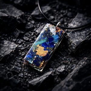 Rectangle orgonite lapis-lazuli turquoise