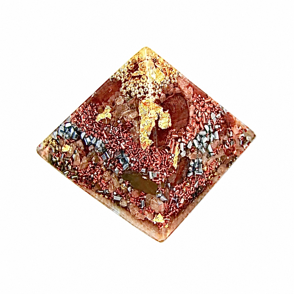 Orgonite pyramide cornaline