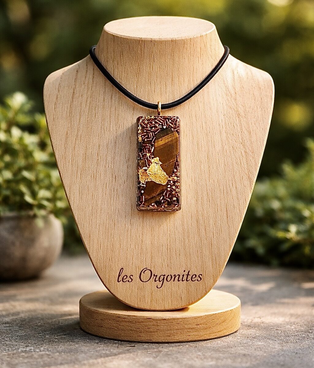 Rectangle orgonite oeil de tigre