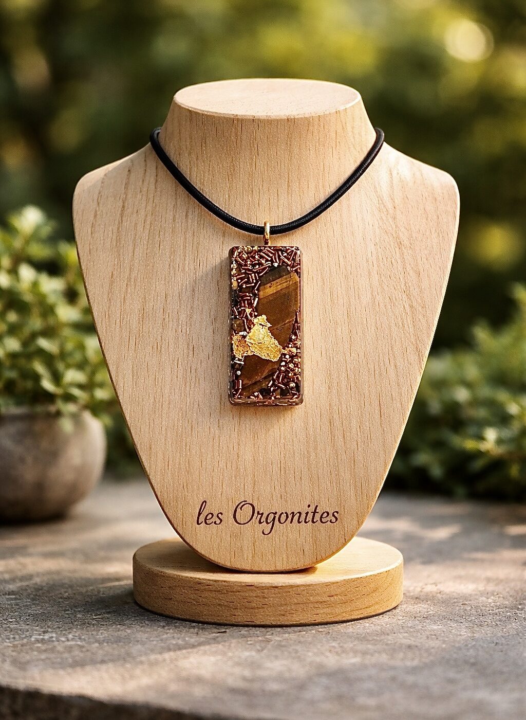Rectangle orgonite oeil de tigre