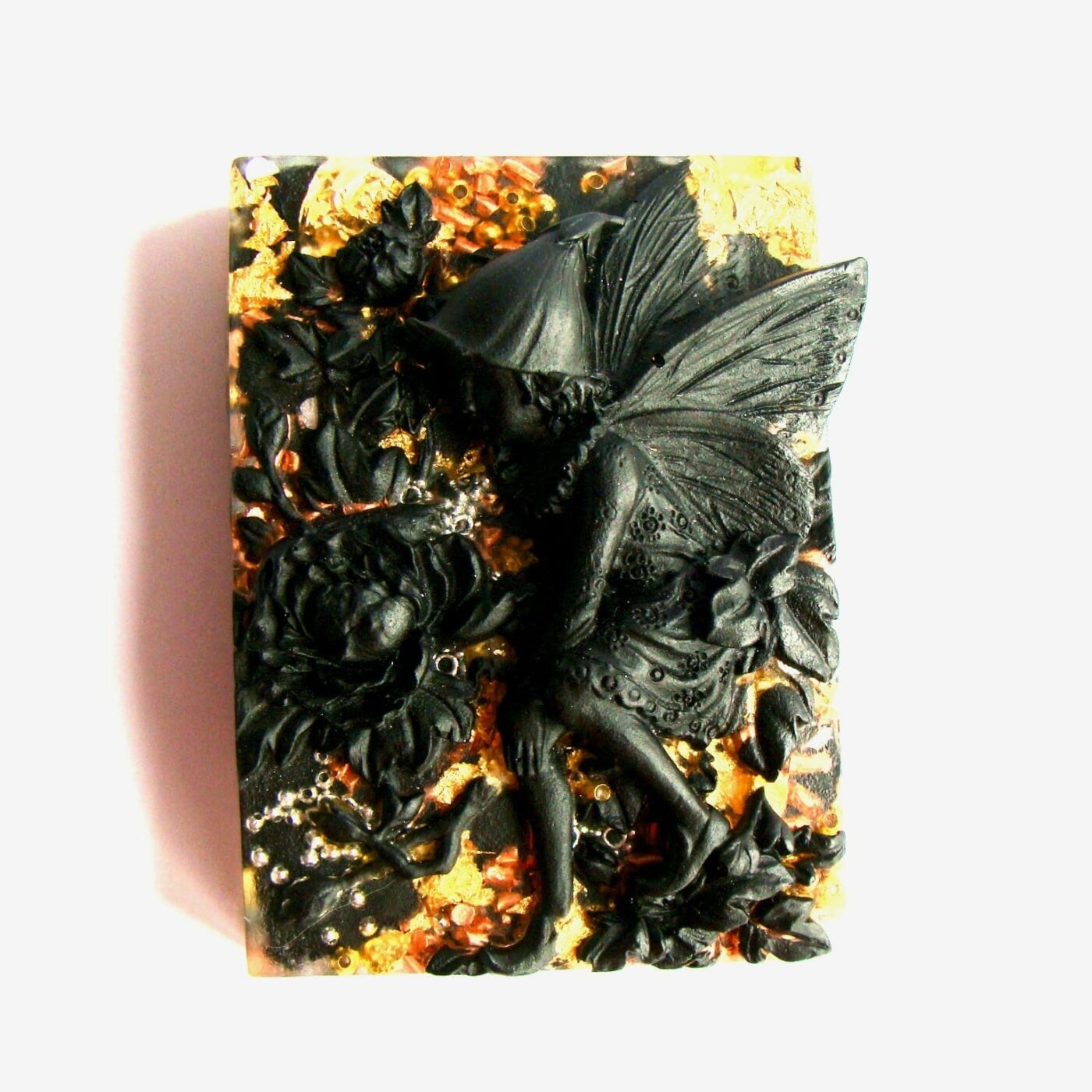 Orgonite bas-relief fée shungite