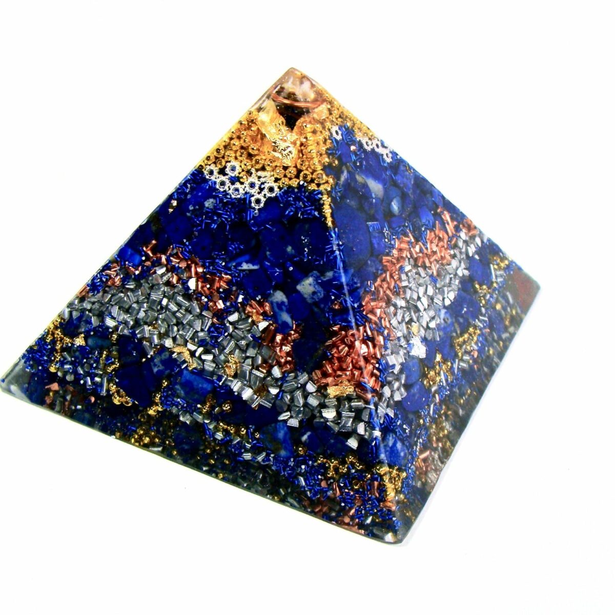 Orgonite pyramide lapis-lazuli