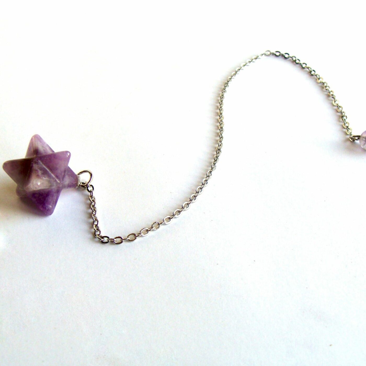 Pendule merkaba améthyste