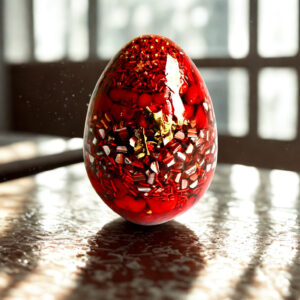 Orgonite oeuf corail