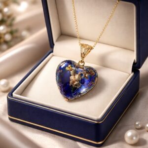 Pendentif orgonite coeur lapis lazuli new