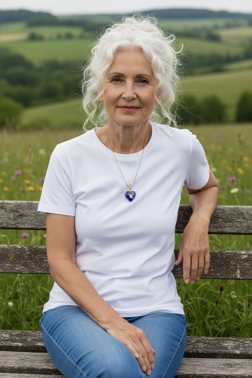 Pendentif orgonite coeur lapis lazuli new – Image 6
