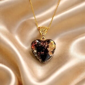 Pendentif orgonite coeur shungite new