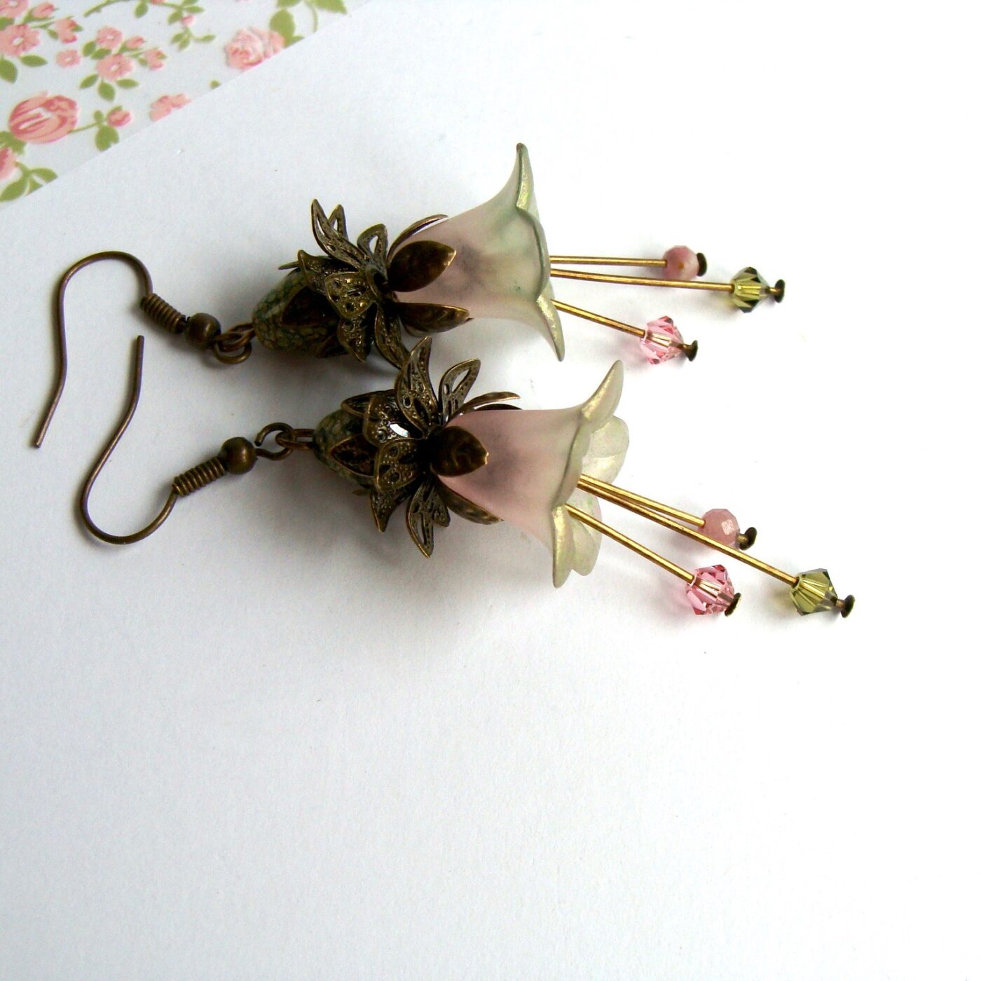 Boucles d'oreilles Jardin Précieux serpentine