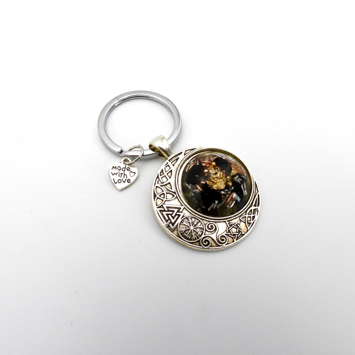 Porte-clefs orgonite shungite symboles