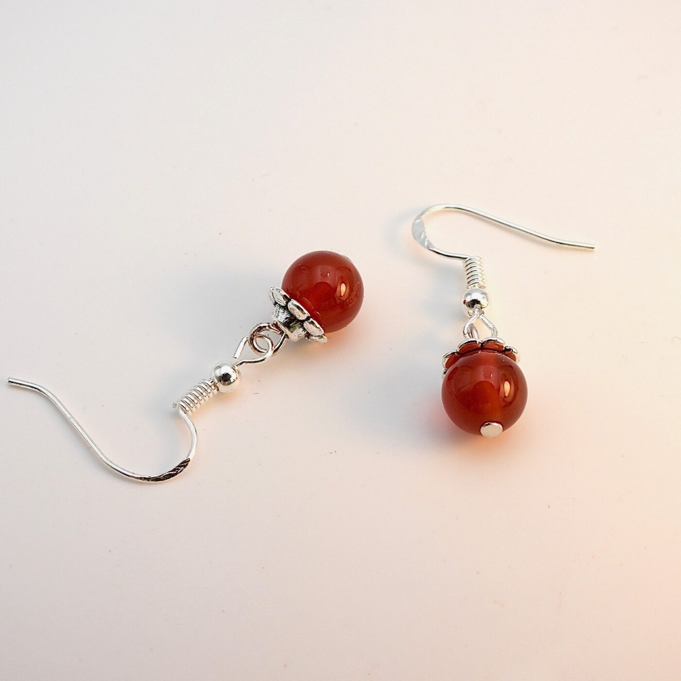 Boucles d'oreilles en cornaline