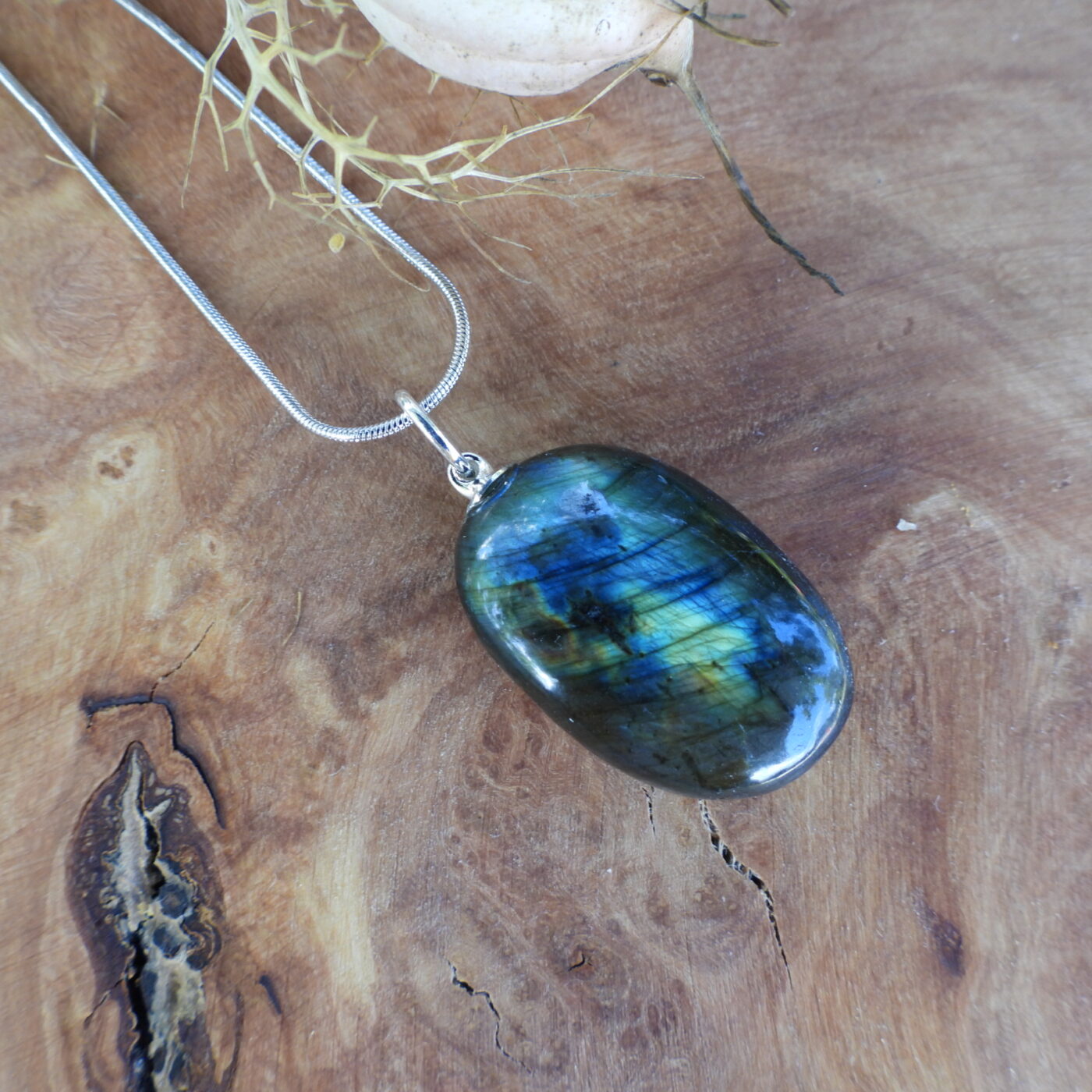 Pendentif en labradorite