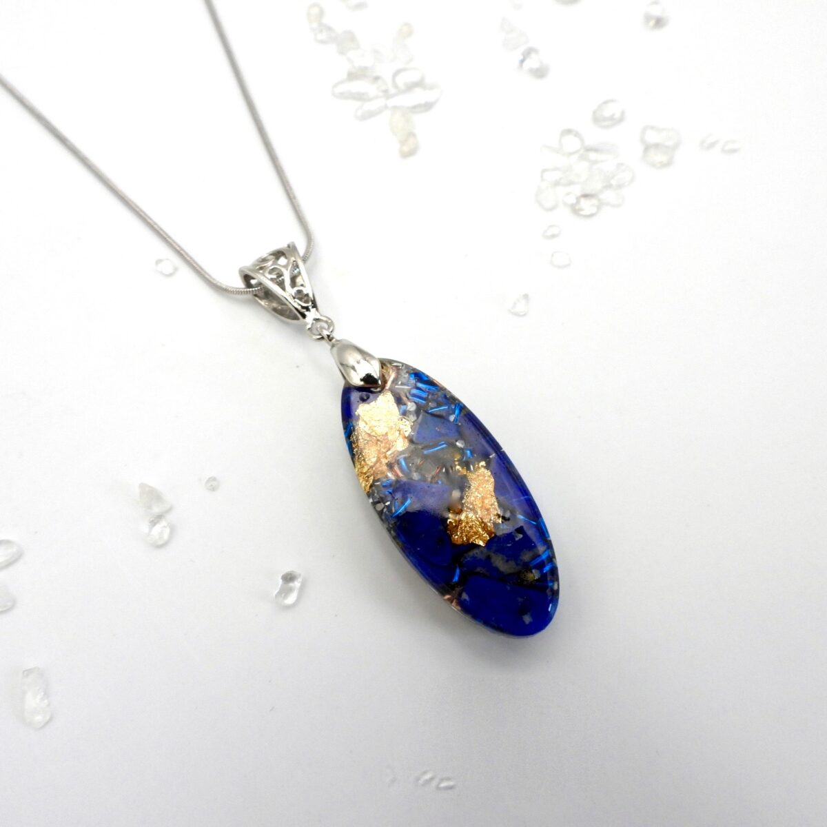 Pendentif orgonite lapis lazuli Jiaju