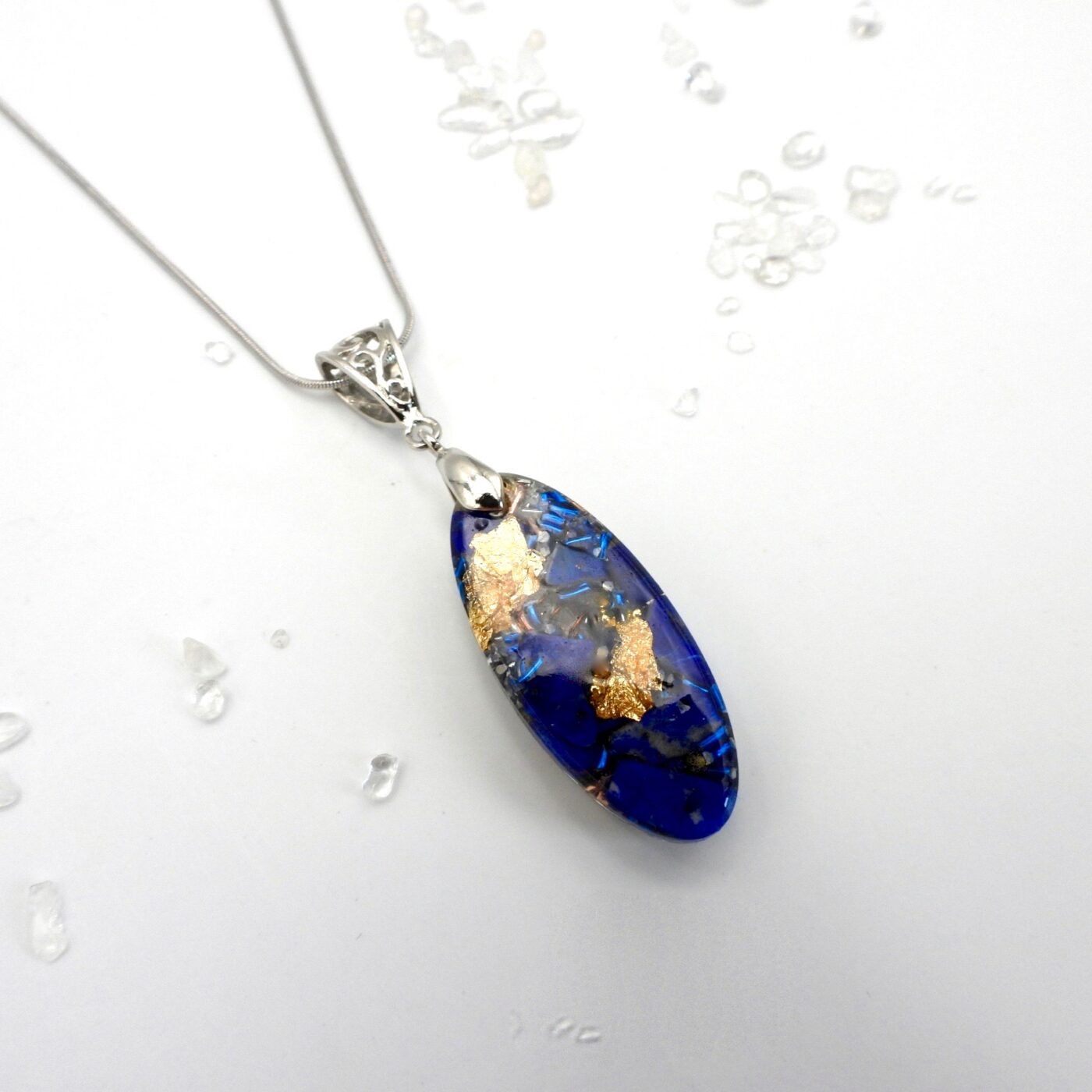 Pendentif orgonite lapis lazuli Jiaju