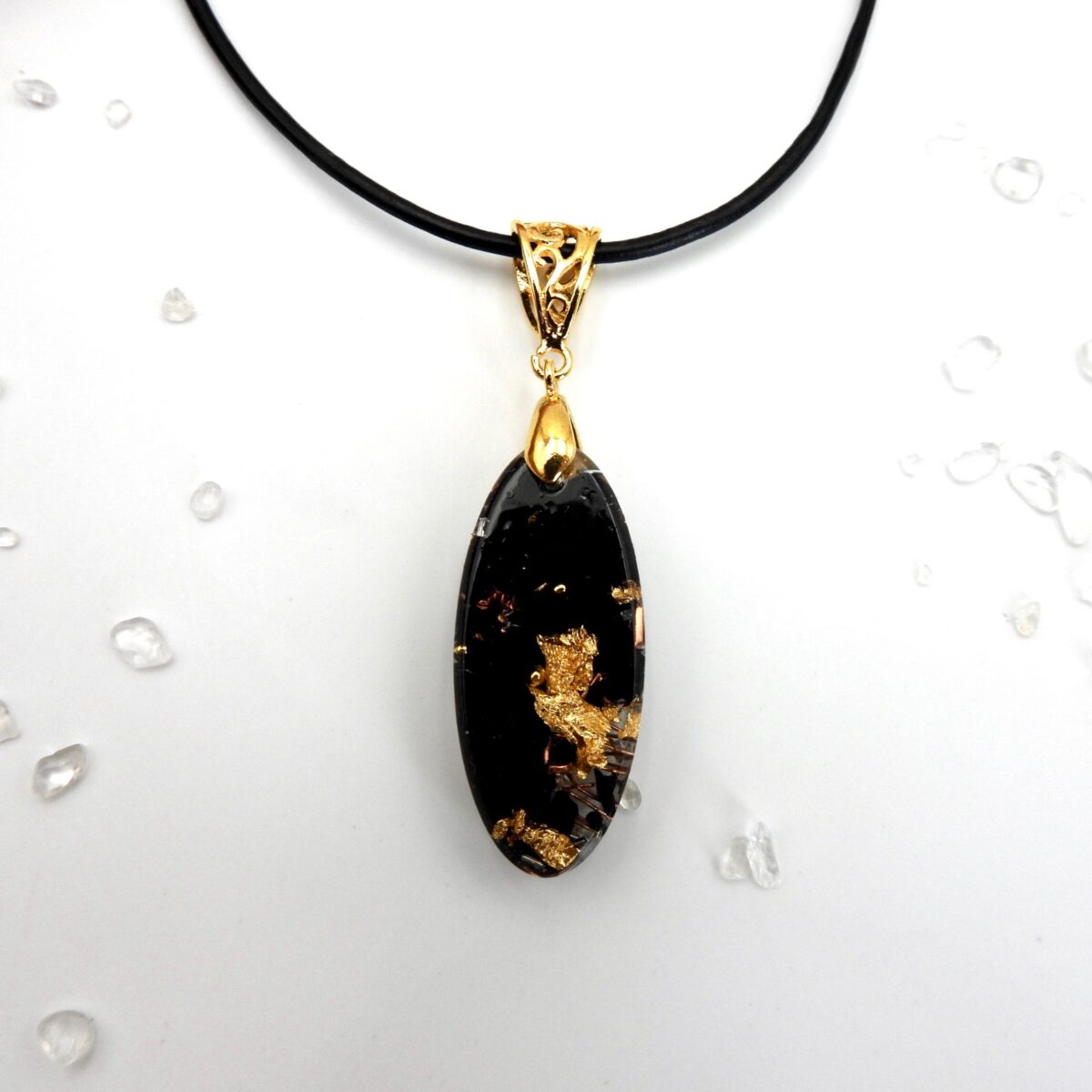 Pendentif orgonite shungite Jiaju