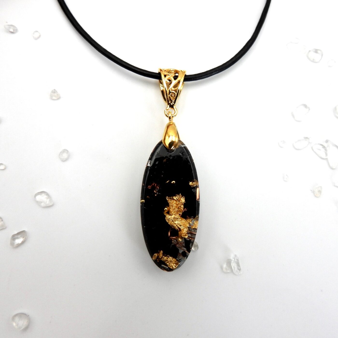 Pendentif orgonite shungite Jiaju