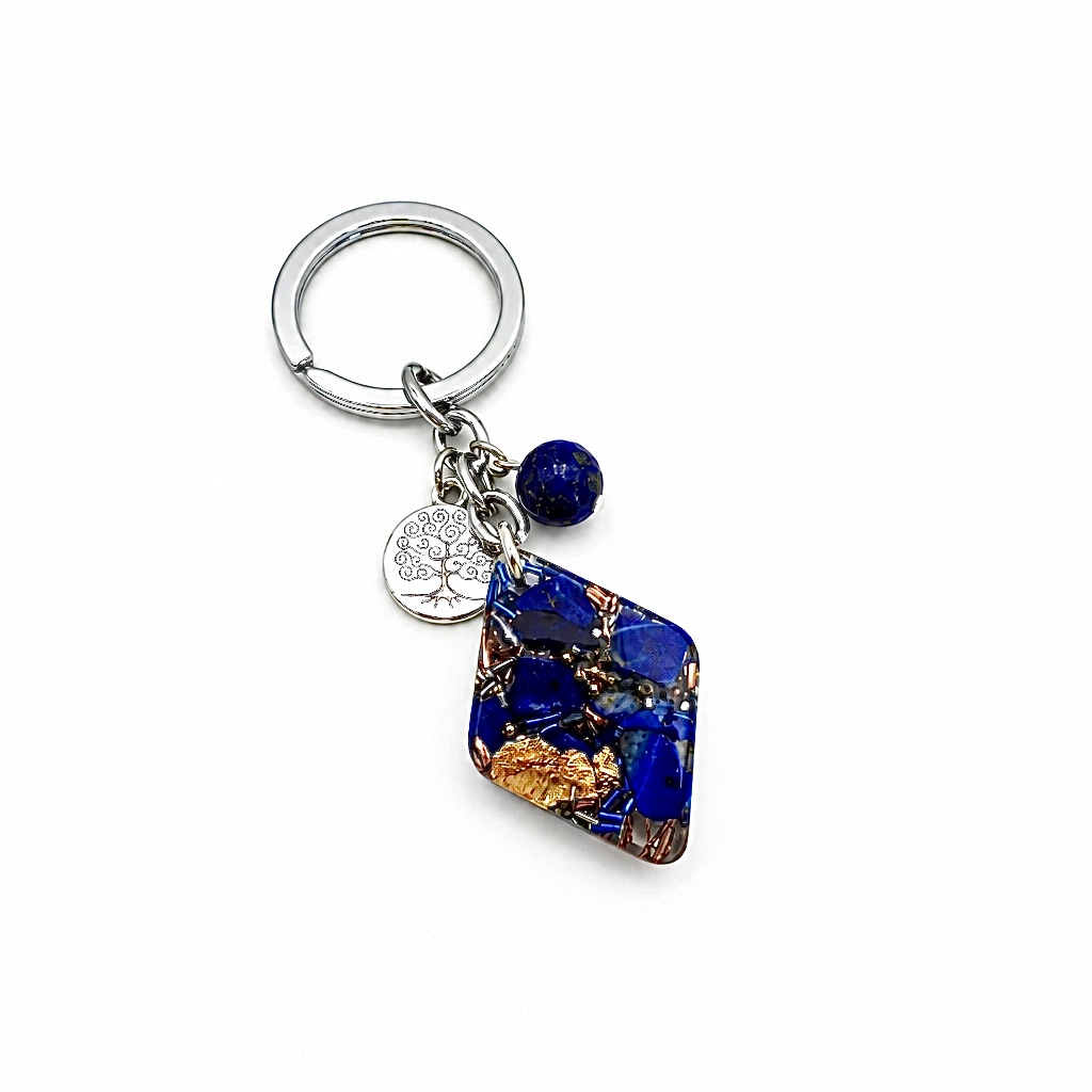 Porte clefs orgonite lapis lazuli Union