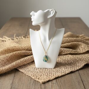 Pendentif orgonite goutte amazonite