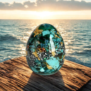 Oeuf orgonite Lagon