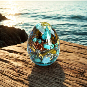 Oeuf orgonite Océan