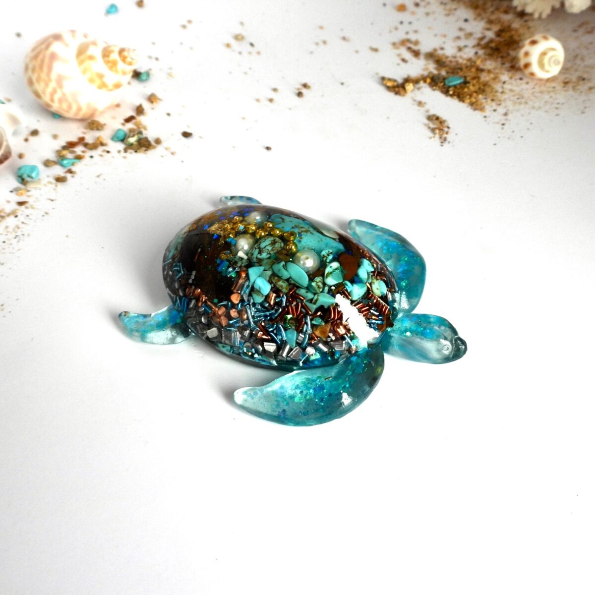 Tortue orgonite Océan