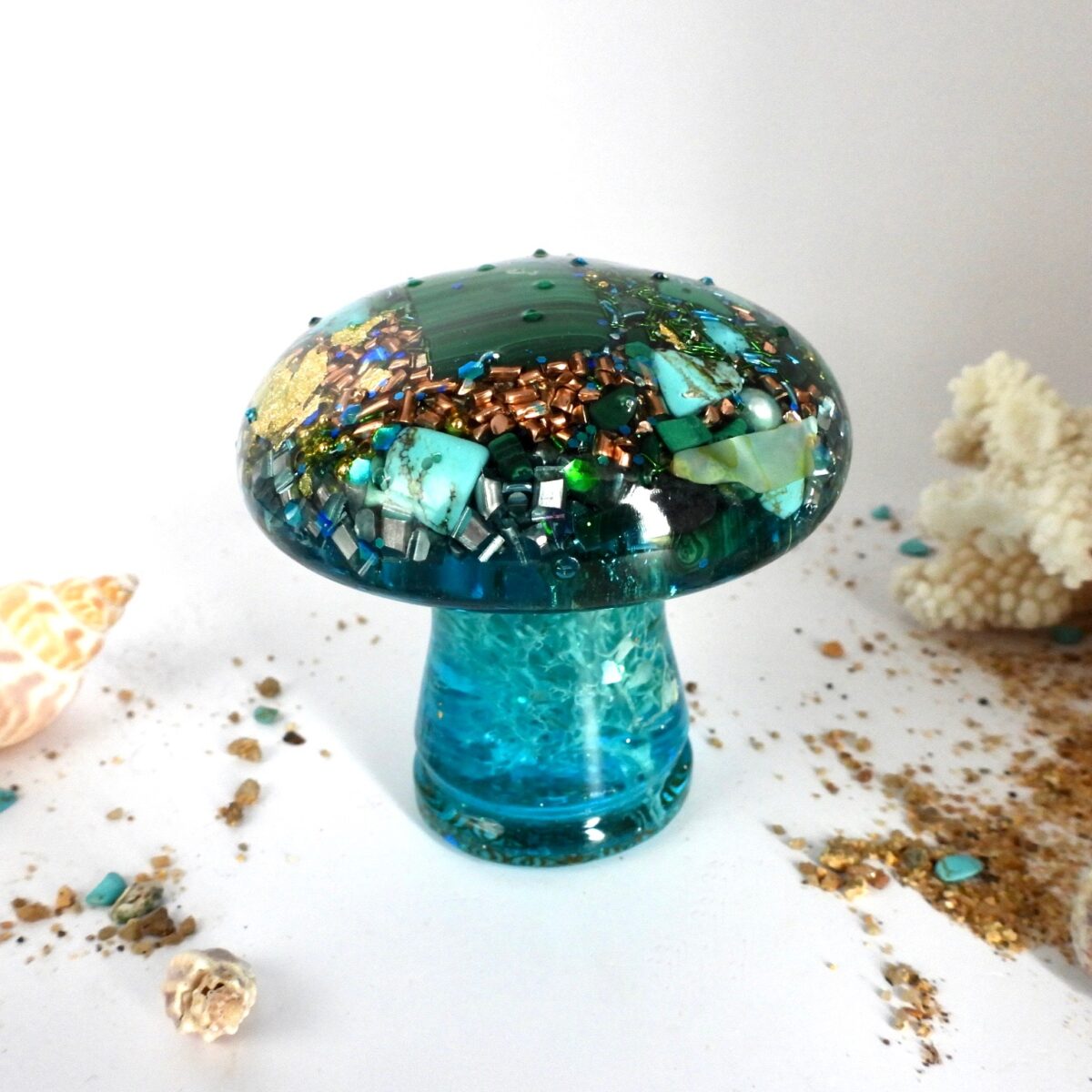 Champignon orgonite lagon