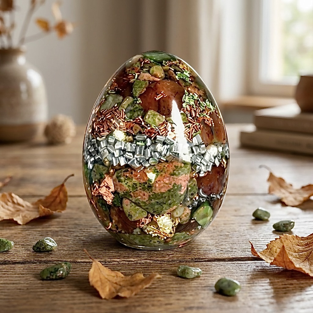 Oeuf orgonite Nouveau Monde