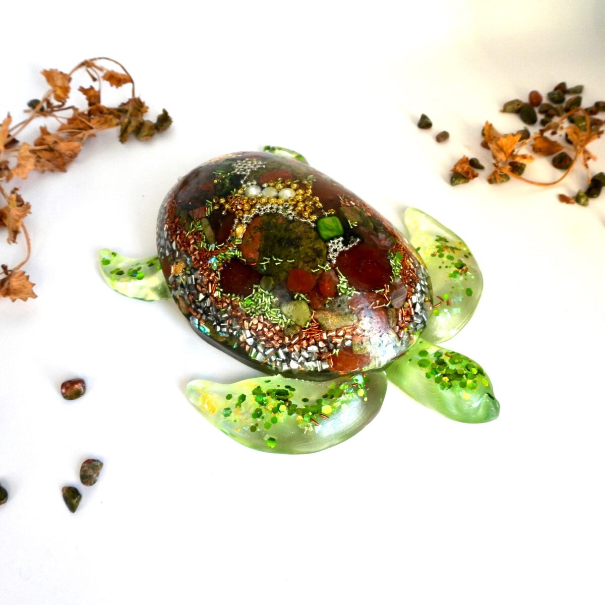 Tortue orgonite Nouveau Monde