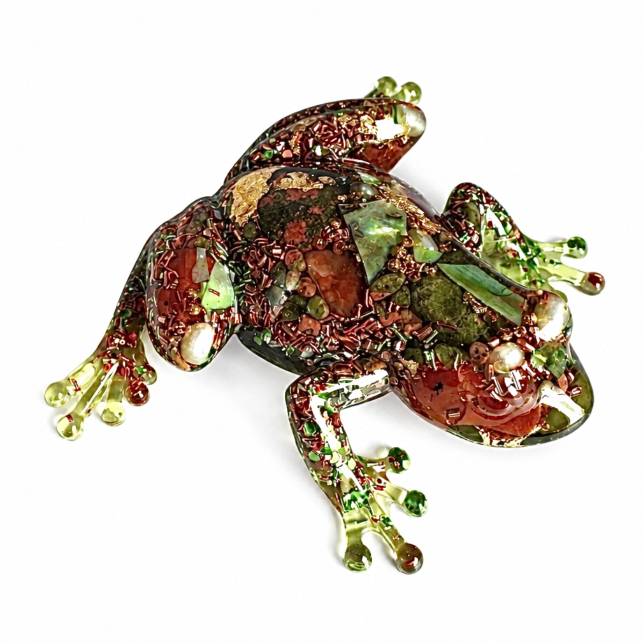 Grenouille orgonite Nouveau Monde