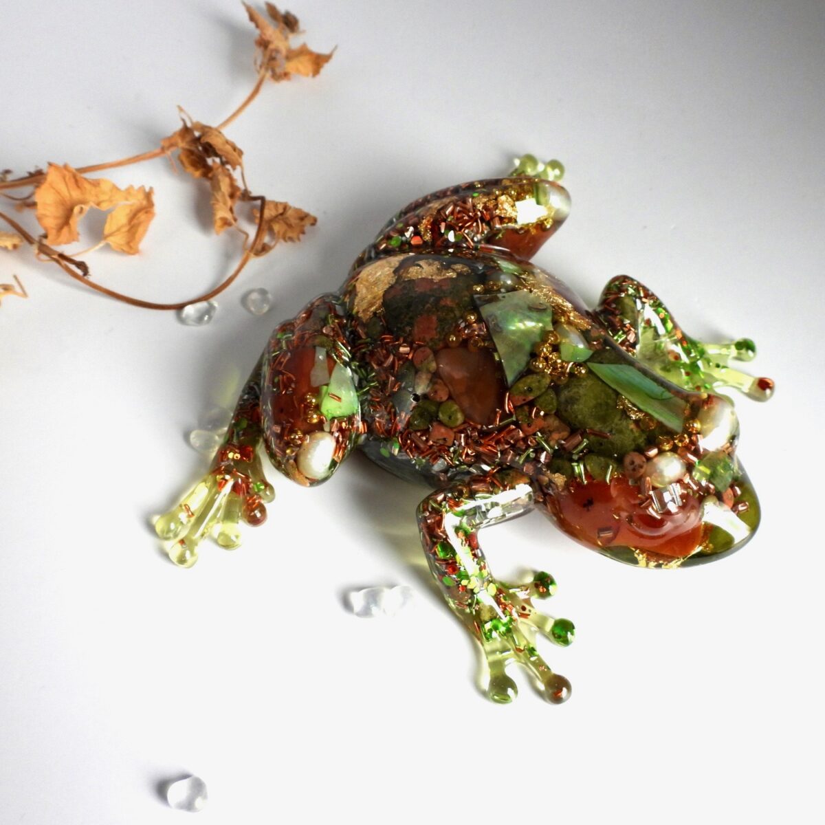 Grenouille orgonite Nouveau Monde