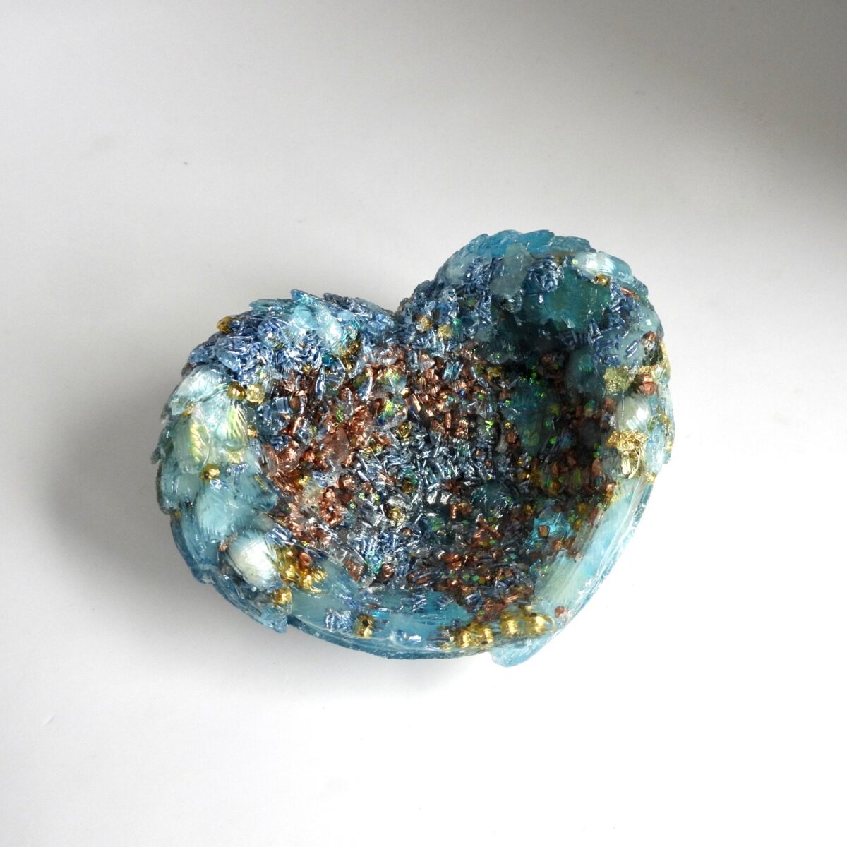 Orgonite ailes d'ange aigue marine à poser