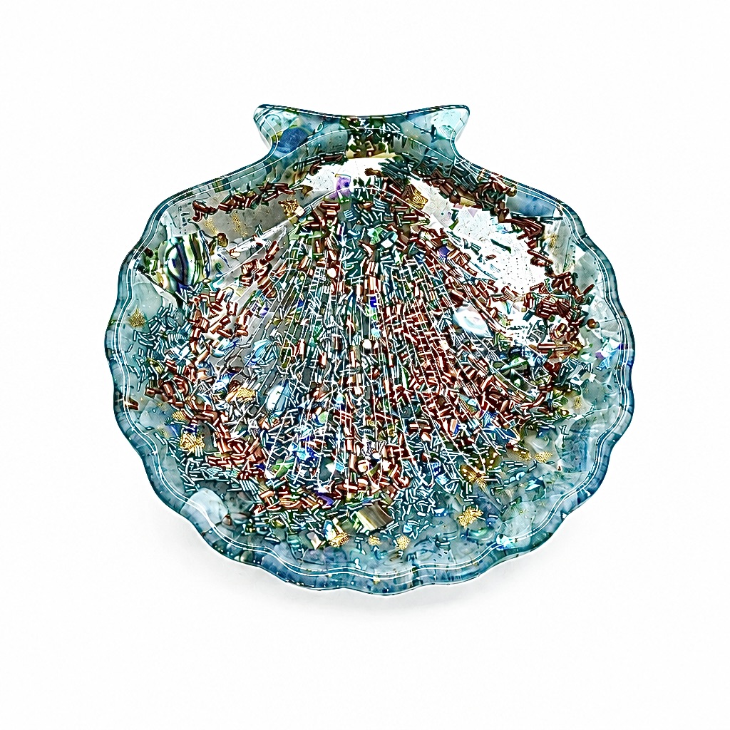 Coquille St Jacques orgonite Douceur Marine