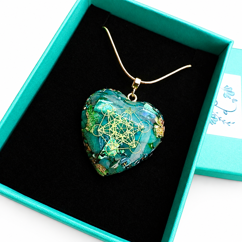 Coeur orgonite Métatron
