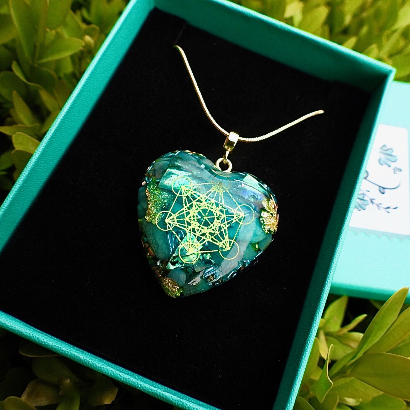 Coeur orgonite Métatron