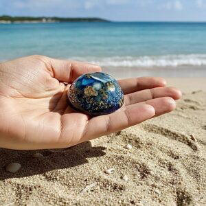 Demi sphère orgonite Profondeurs Océanes