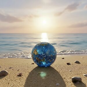 Sphère orgonite Profondeurs Océanes