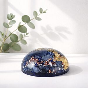 Orgonite demi-sphère sodalite