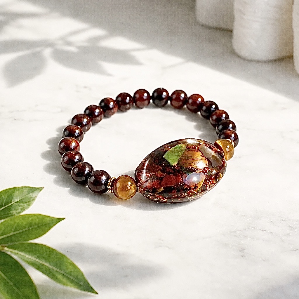 Bracelet orgonite ovale Terres de Sables