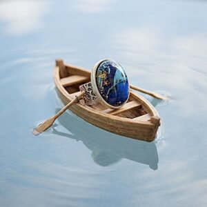 Bague orgonite ovale Louise