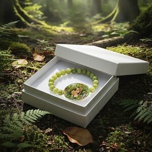 Bracelet orgonite ovale péridot