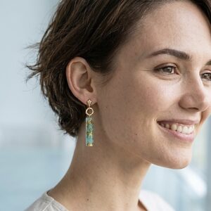 Boucles d'oreilles orgonite Théa