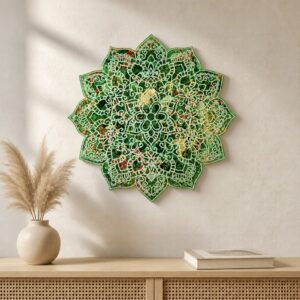 Mandala orgonite malachite