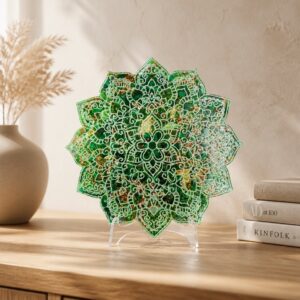 Mandala orgonite malachite