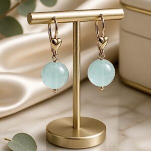 Boucles d'oreilles aigue marine