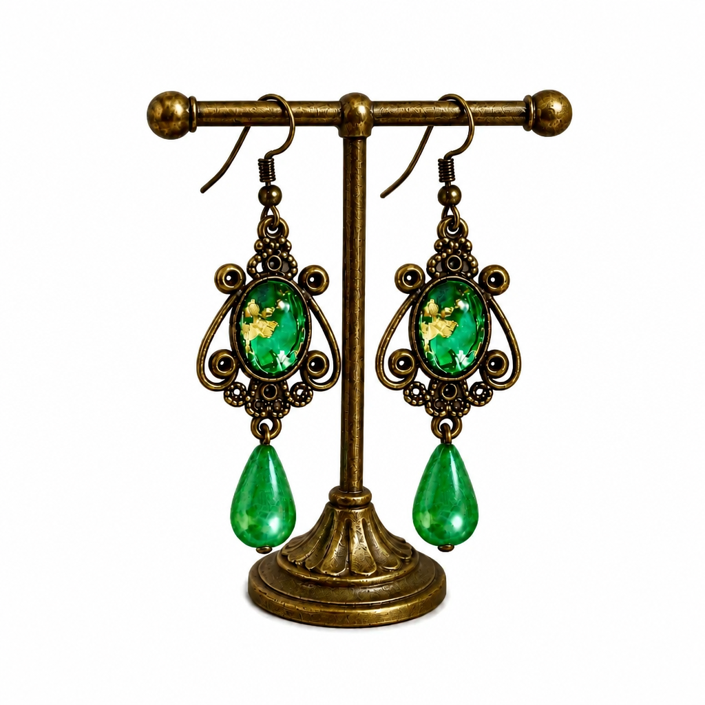Boucles d'oreilles orgonite Brocéliande plusieurs couleurs