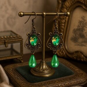 Boucles d'oreilles orgonite Brocéliande plusieurs couleurs